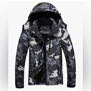 Moerdeng Men’s Waterproof Ski Jacket Warm Winter Snow Coat Mountain Windbreaker